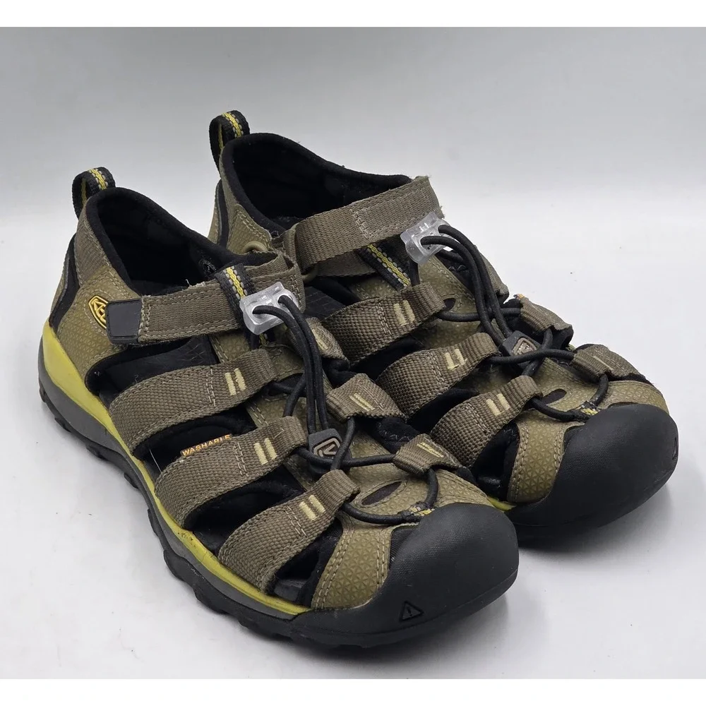 KEEN Newport Kids Size 3 Big Kids Green Water Sandals Closed Toe
